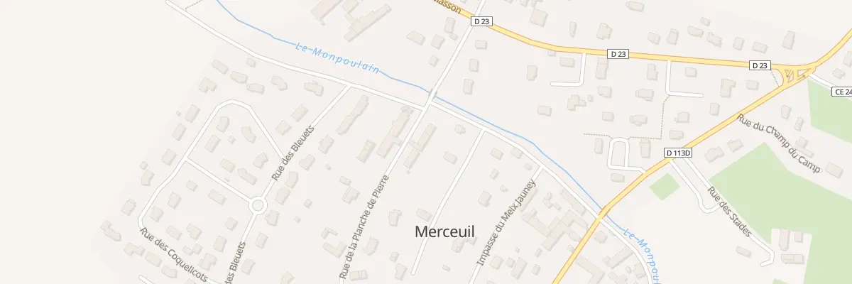 Plan du 16 Rue de la Planche de Pierre à Merceuil