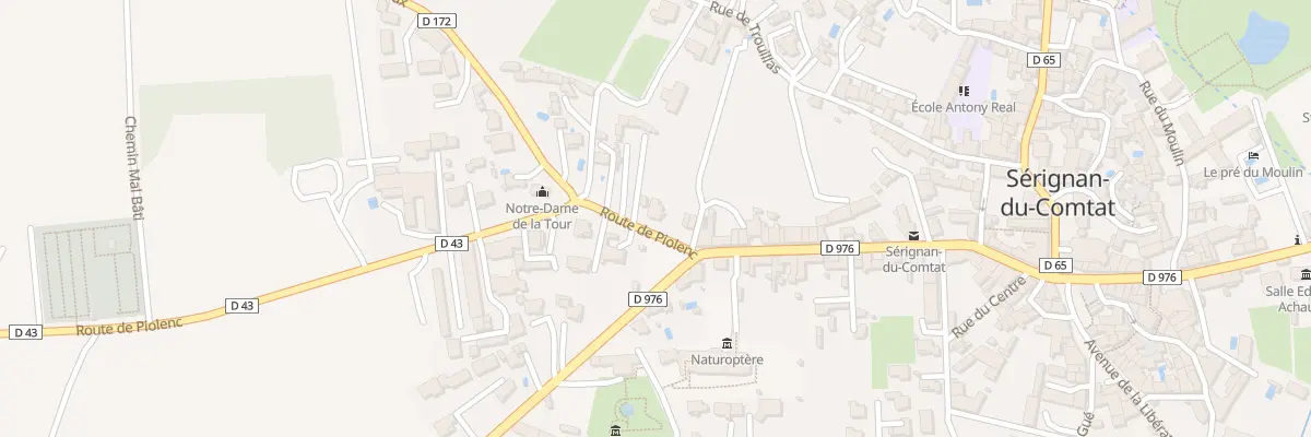 Plan du 48 Rte de Piolenc à Sérignan-du-Comtat