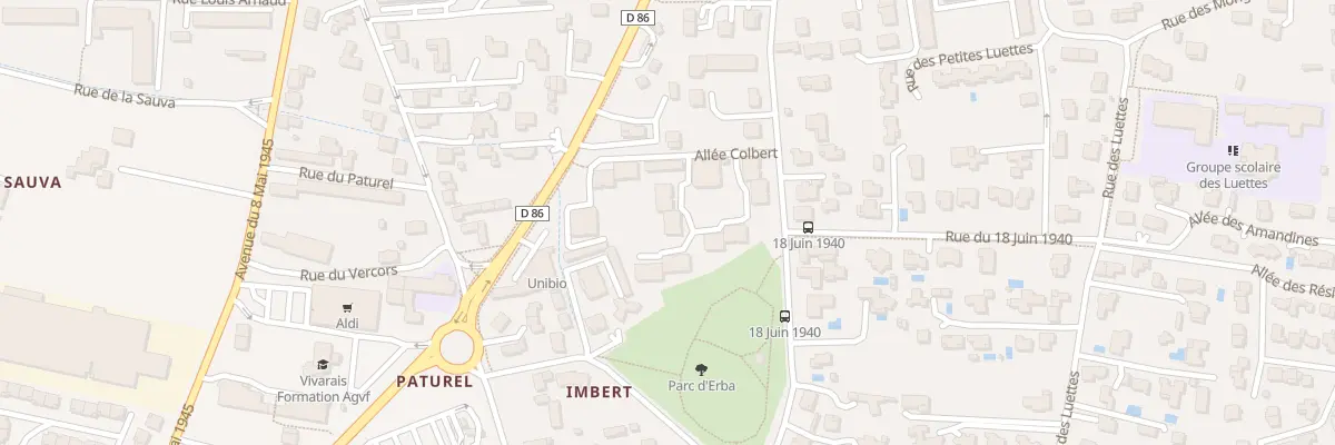 Plan du 8 All Colbert à Tournon-sur-Rhône
