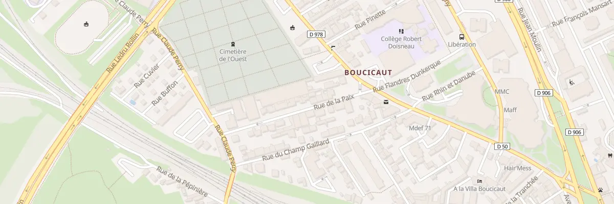 Plan du 14 Rue de la Paix à Chalon-sur-Saône