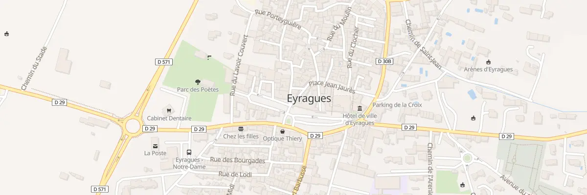 Plan du 5576 Rue du Docteur Fouquet à Eyragues