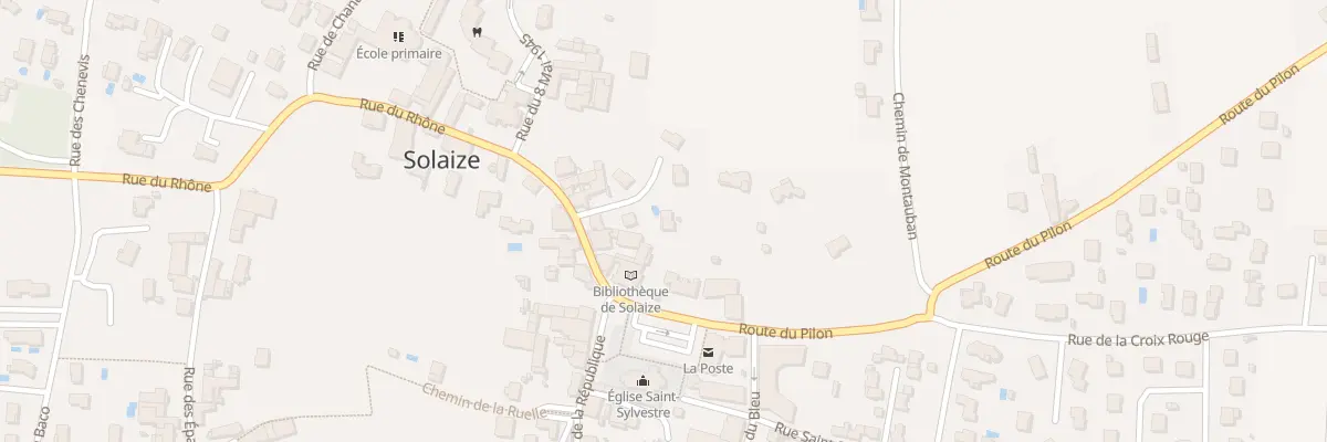 Plan du 5451 Rue du Rhône à Solaize
