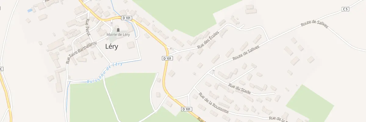 Plan du 2 Rue des Écoles à Léry