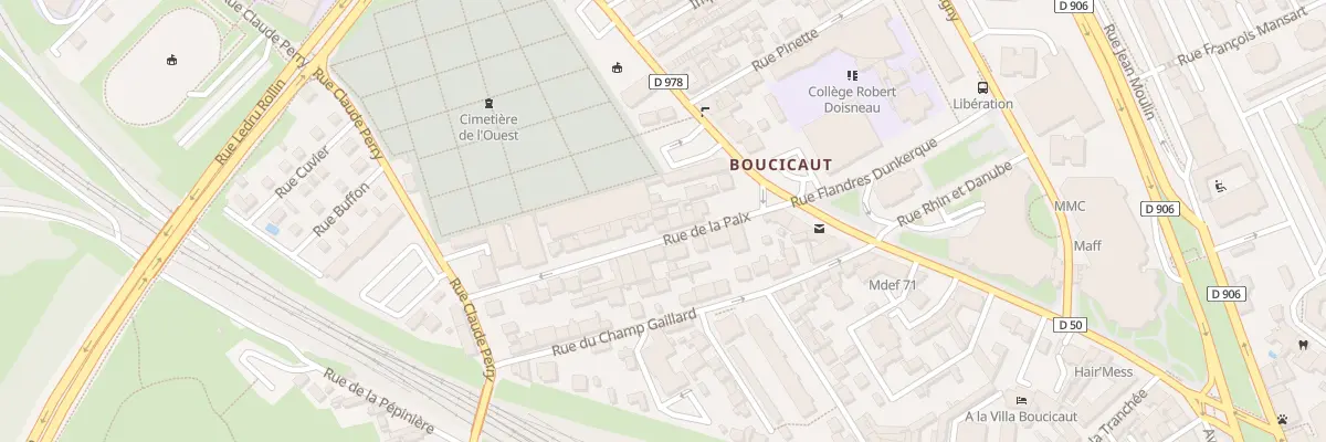 Plan du 12 Rue de la Paix à Chalon-sur-Saône