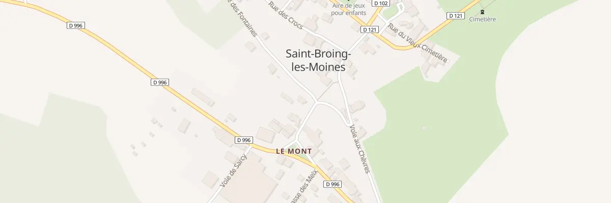 Plan du 6 Rue du Mont à Saint-Broing-les-Moines