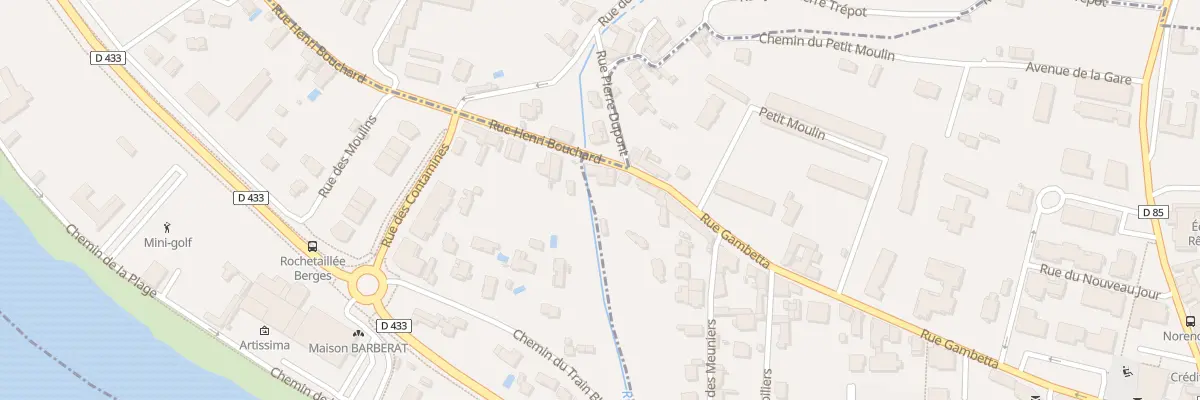 Plan du 2 Rue Gambetta à Fontaines-sur-Saône