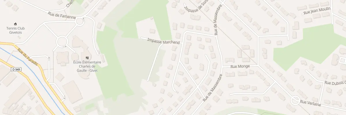 Plan du 25 Rue René Carpiaux à Givet