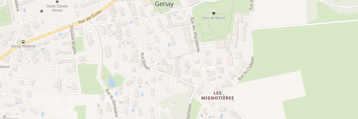 Plan du 30 Imp Robert à Genay