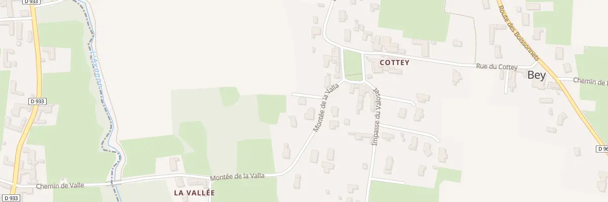 Plan du 47 Mte de la Valla à Bey