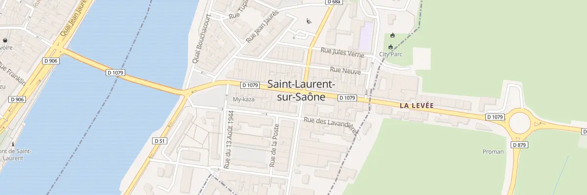Plan du 10 Rue Albert Cousin à Saint-Laurent-sur-Saône