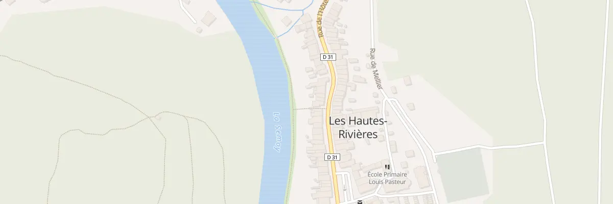 Plan du 33 Rue de l’Hôtel de Ville aux Hautes-Rivières