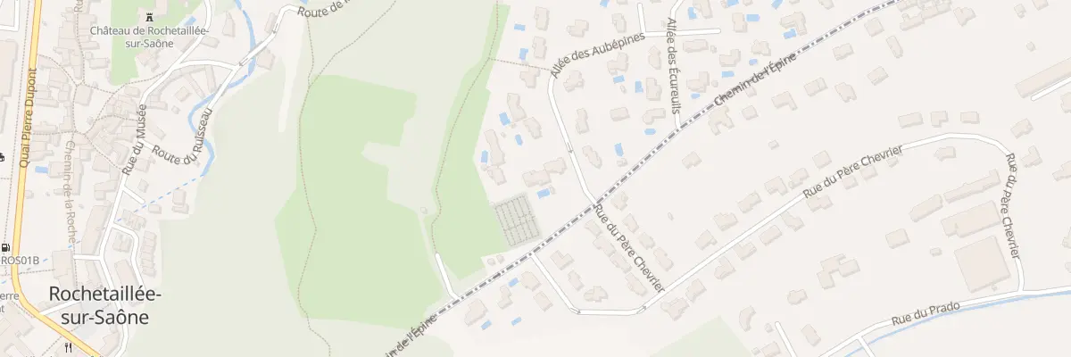 Plan du 200D All des Aubépines à Rochetaillée-sur-Saône