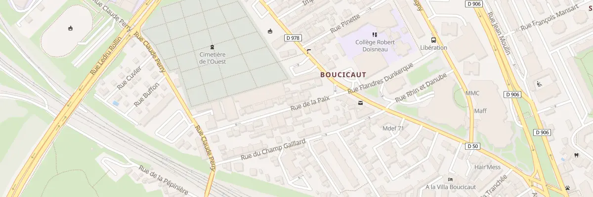 Plan du 10 Rue de la Paix à Chalon-sur-Saône