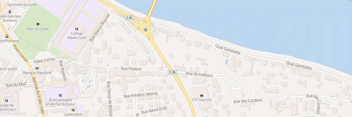 Plan du 1 Rue de Fellbach à Tournon-sur-Rhône