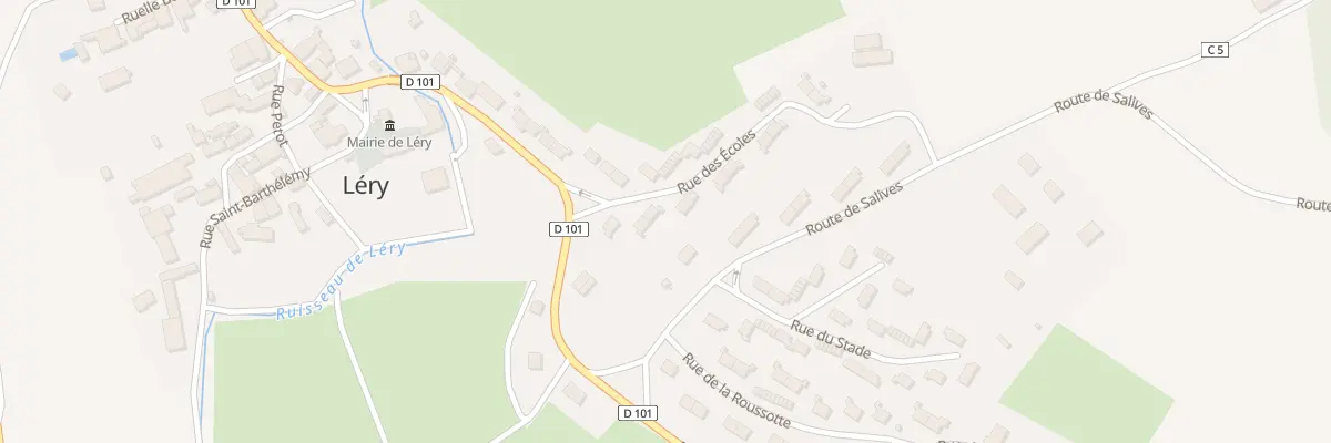 Plan du 6 Rue des Écoles à Léry