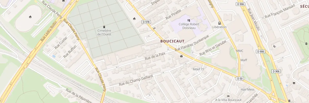 Plan du 6 Rue de la Paix à Chalon-sur-Saône