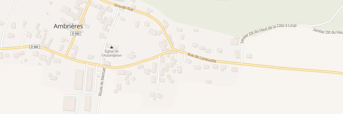 Plan du 15 Rue de Laneuville à Ambrières