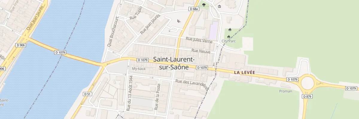 Plan du 12 Rue de l’Hotel de Ville à Saint-Laurent-sur-Saône