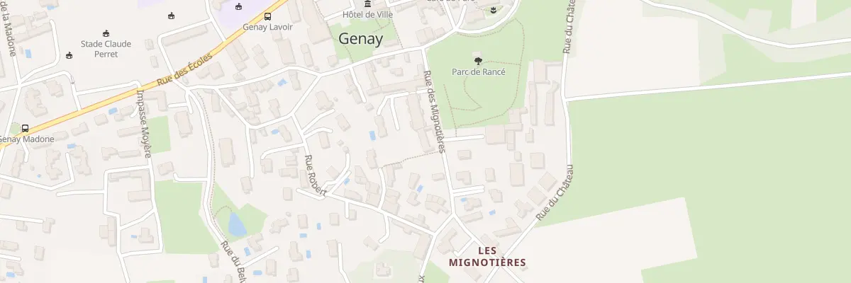 Plan du 102 Rue des Mignotières à Genay