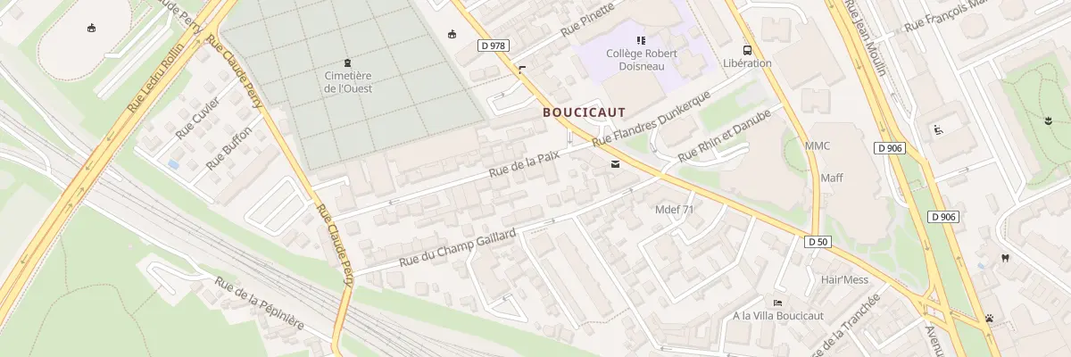 Plan du 7 Rue de la Paix à Chalon-sur-Saône