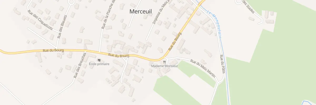 Plan du 14 Rue du Bourg à Merceuil