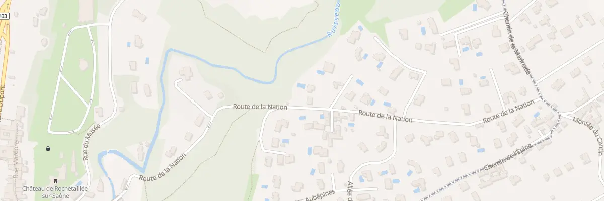 Plan du 487 Rte de la Nation à Rochetaillée-sur-Saône
