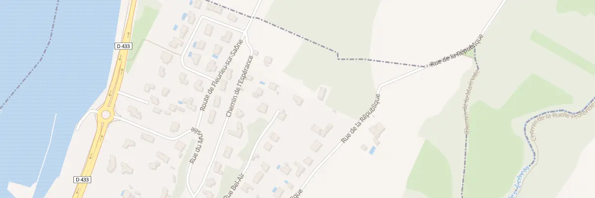 Plan du 342 Rue Bel Air à Rochetaillée-sur-Saône