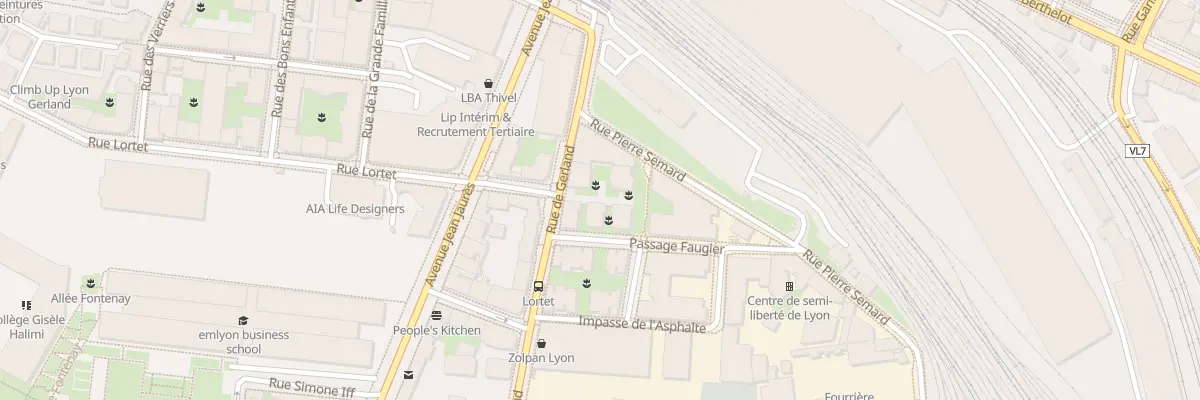 Plan du 11A Rue de Gerland à Lyon 7e Arrondissement