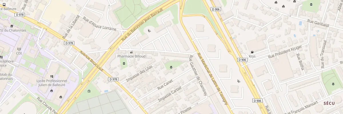 Plan du 15 Rue de l’Industrie à Chalon-sur-Saône