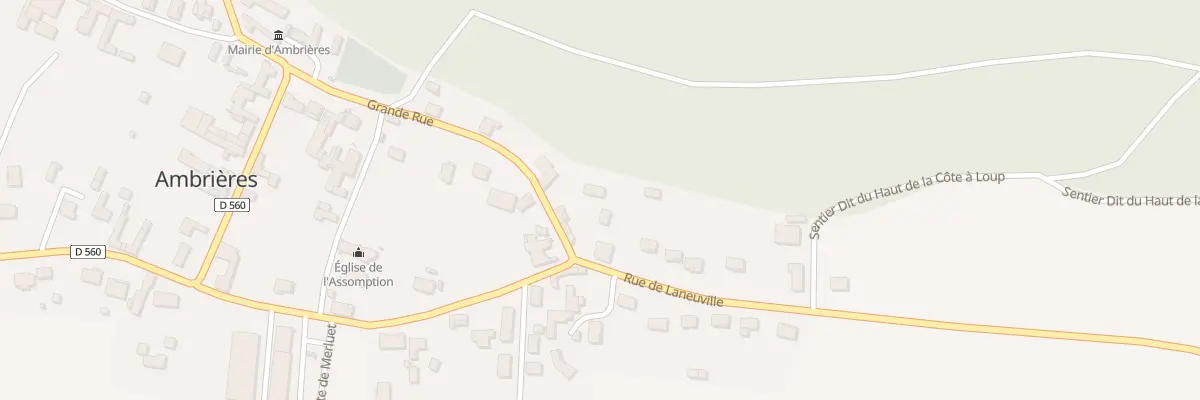 Plan du 18 Rue de Laneuville à Ambrières