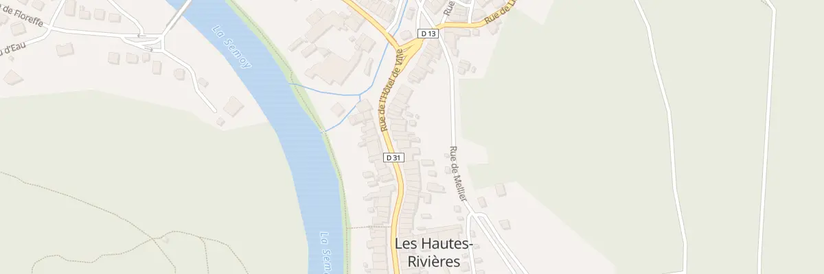Plan du 58 Rue de l’Hôtel de Ville aux Hautes-Rivières