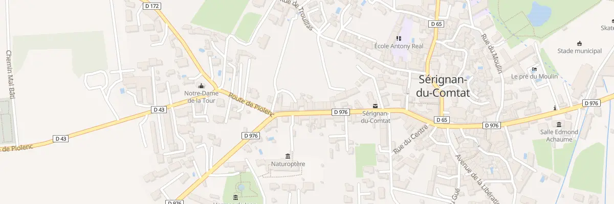 Plan du 40 Crs Jean - Henri Fabre à Sérignan-du-Comtat