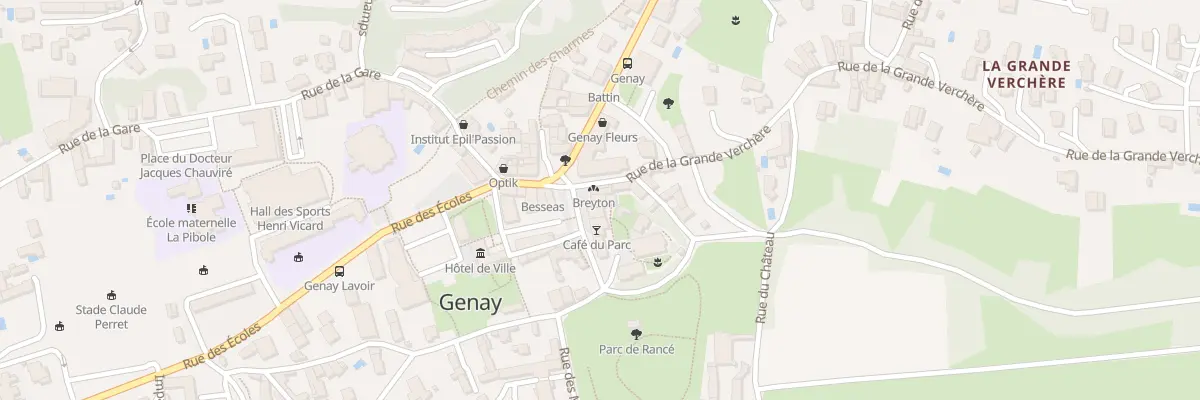 Plan du 13 Pl de Verdun à Genay