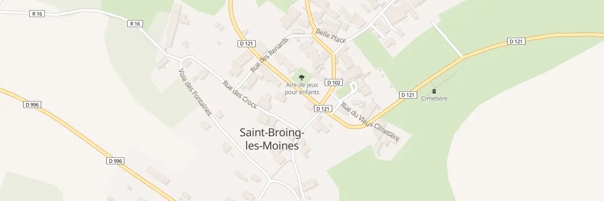 Plan du 1 Rte de la Piscine à Saint-Broing-les-Moines