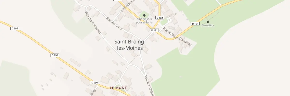 Plan du 3 Rue du Mont à Saint-Broing-les-Moines
