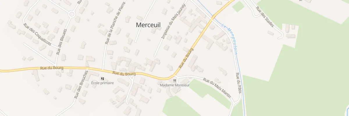 Plan du 12 Rue du Bourg à Merceuil