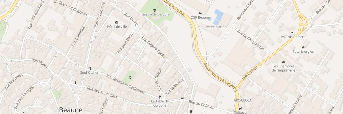 Plan du 22 Rue Eugène Spuller à Beaune