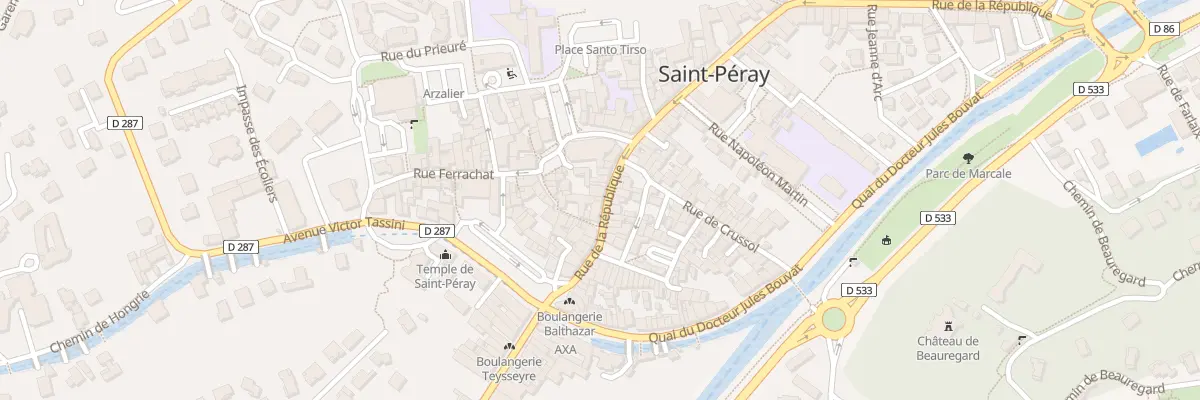 Plan du 72 Rue de la République à Saint-Péray