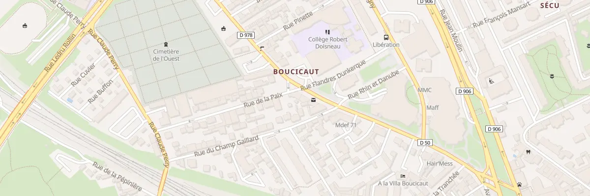 Plan du 1 Rue de la Paix à Chalon-sur-Saône