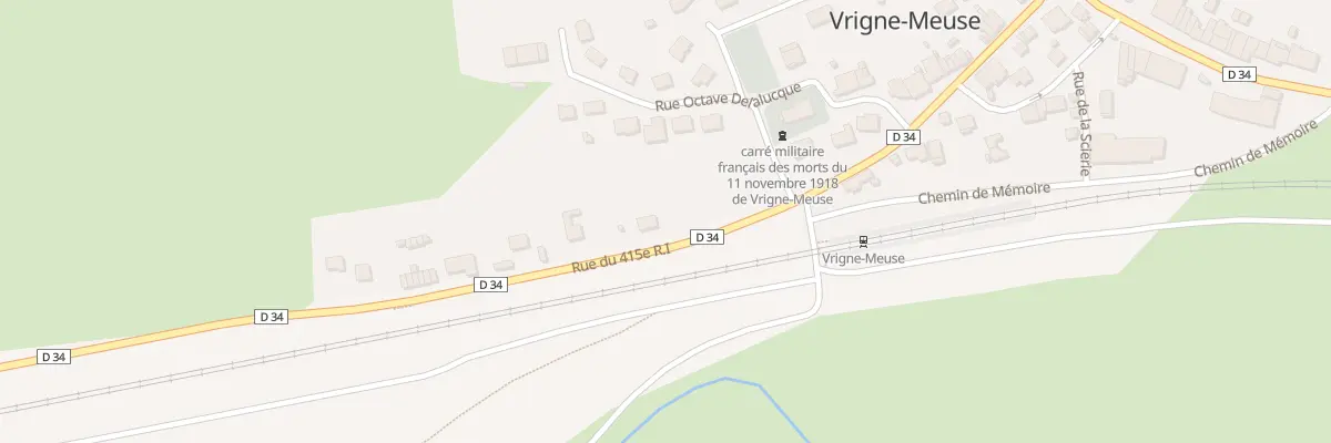Plan du 22 Rue du 415 E Ri à Vrigne-Meuse
