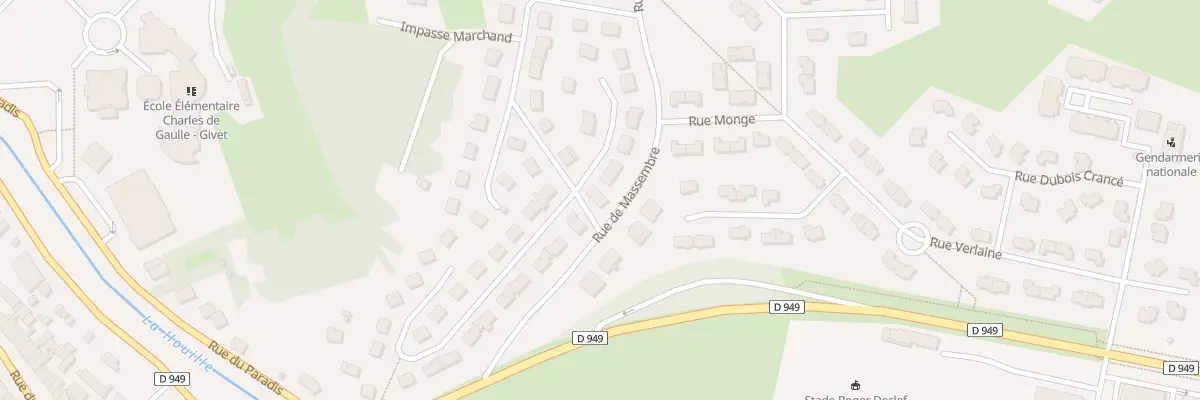Plan du 2B Rue René Carpiaux à Givet