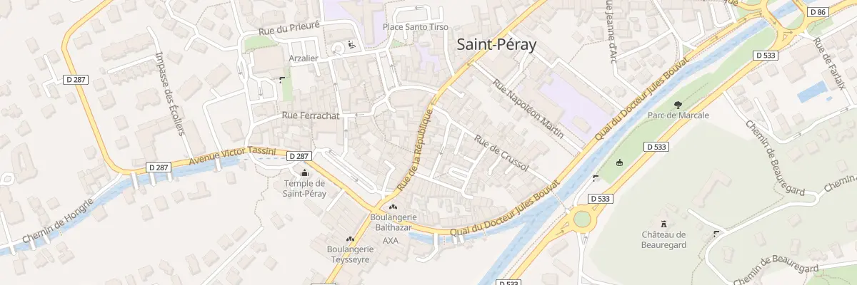 Plan du 77 Rue de la République à Saint-Péray