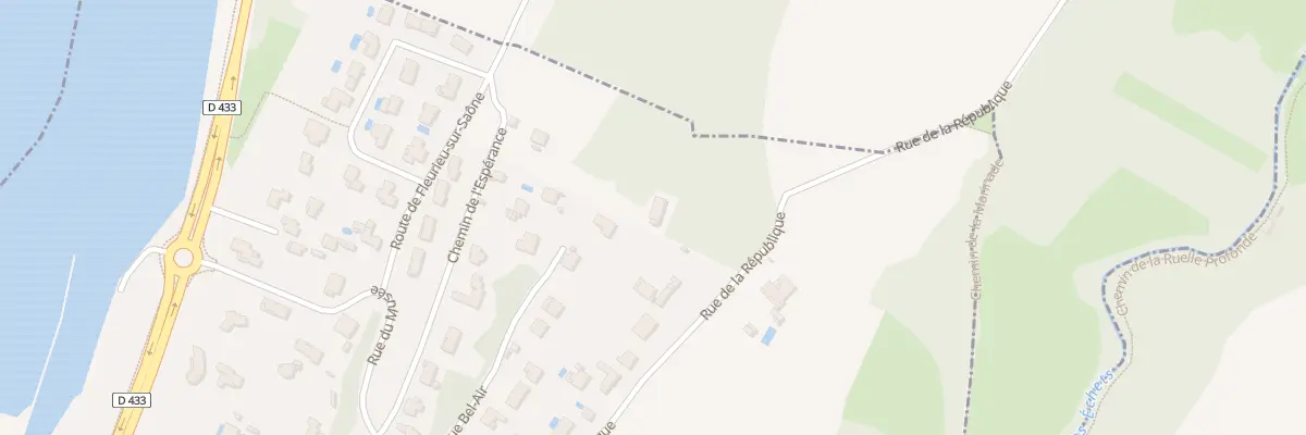 Plan du 9001 Rue Bel Air à Rochetaillée-sur-Saône
