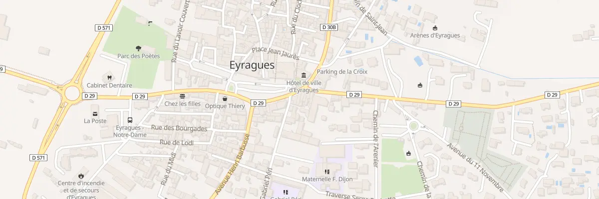 Plan du 5348 Av General de Gaulle à Eyragues