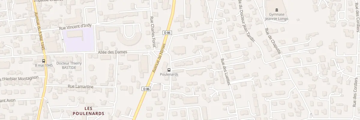 Plan du 1E Rue des Poulenards à Tournon-sur-Rhône