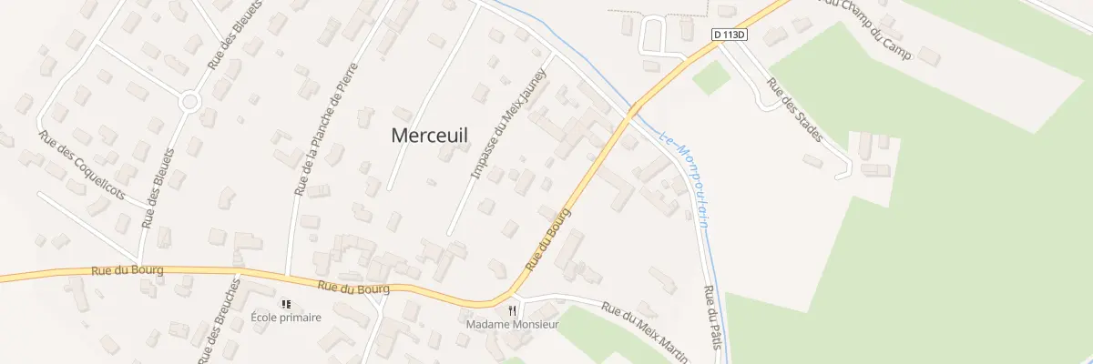 Plan du 8 Rue du Bourg à Merceuil