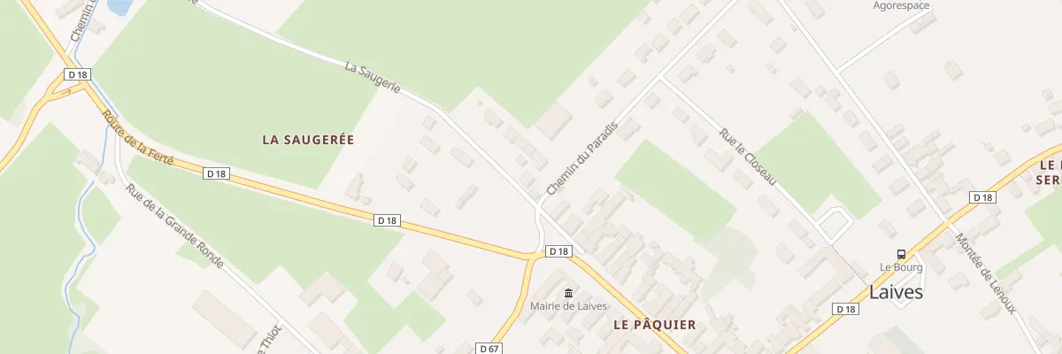 Plan du 1 Rue la Saugeraie à Laives