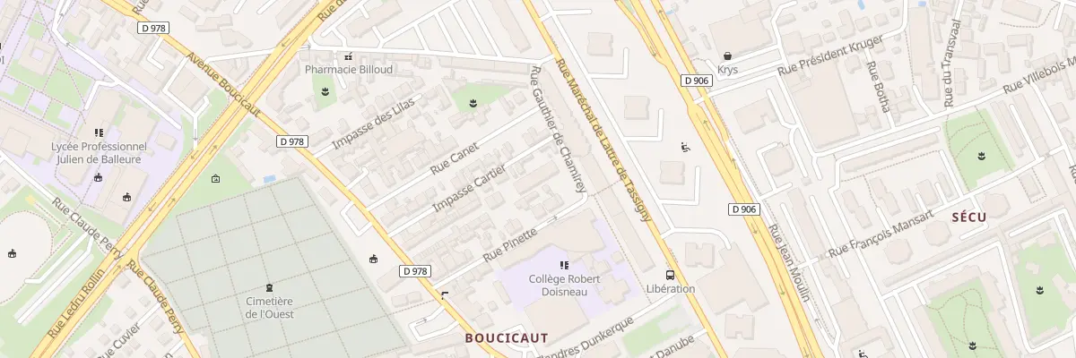 Plan du 6 Rue Pinette à Chalon-sur-Saône
