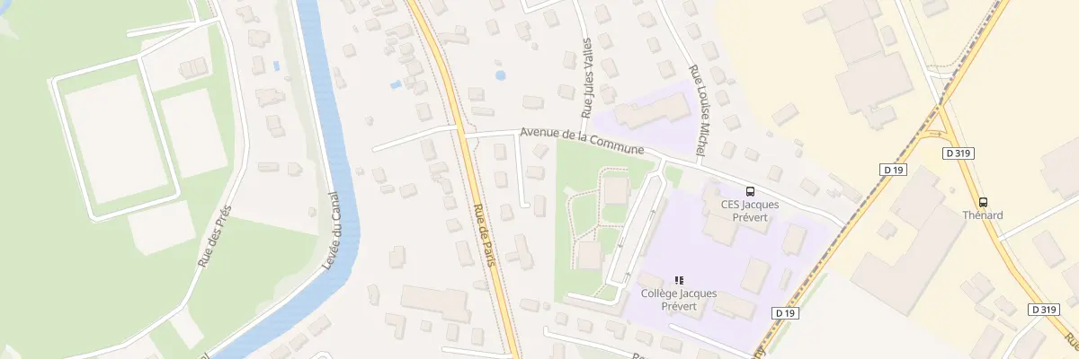 Plan du 2E Av de la Commune à Champforgeuil