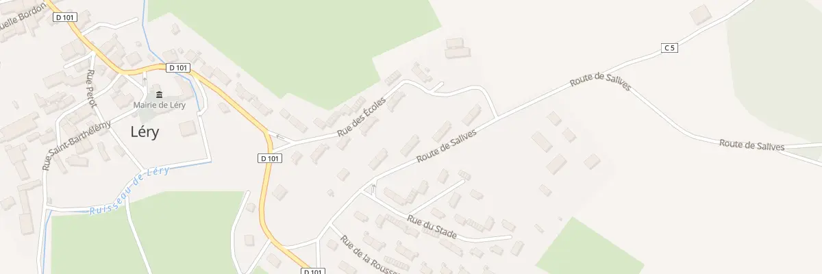 Plan du 9 Rte de Salives à Léry